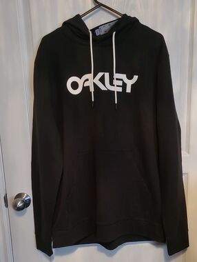 Oakley Black Hoodie with White Logo